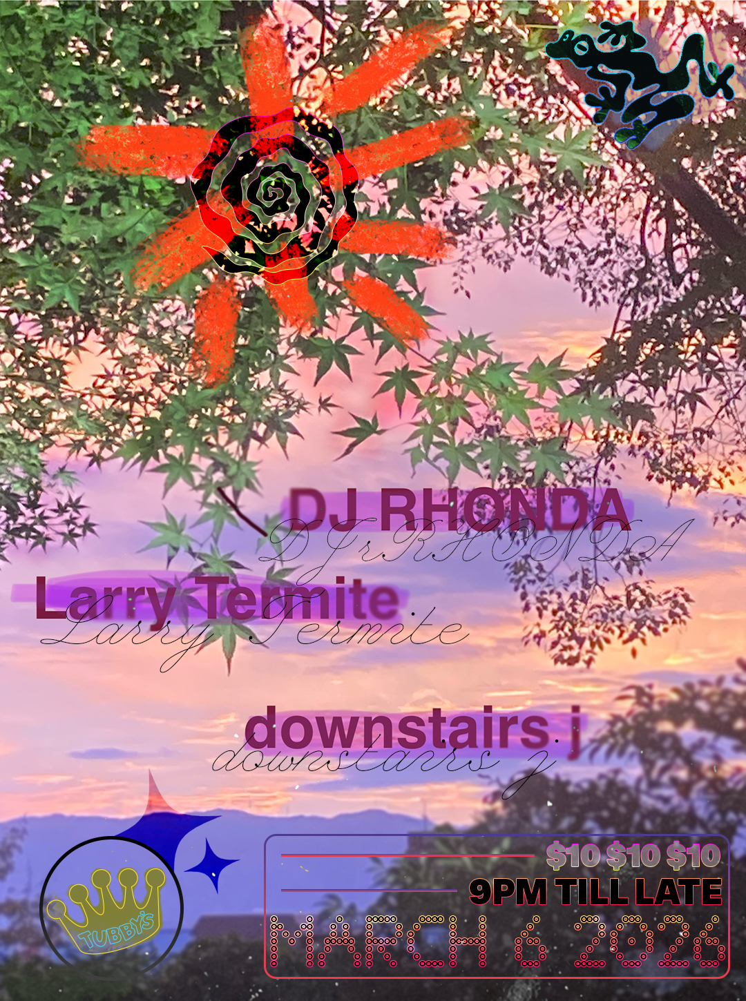 CLUBBY'S: DJ RHONDA, Downstairs J, Larry Termite