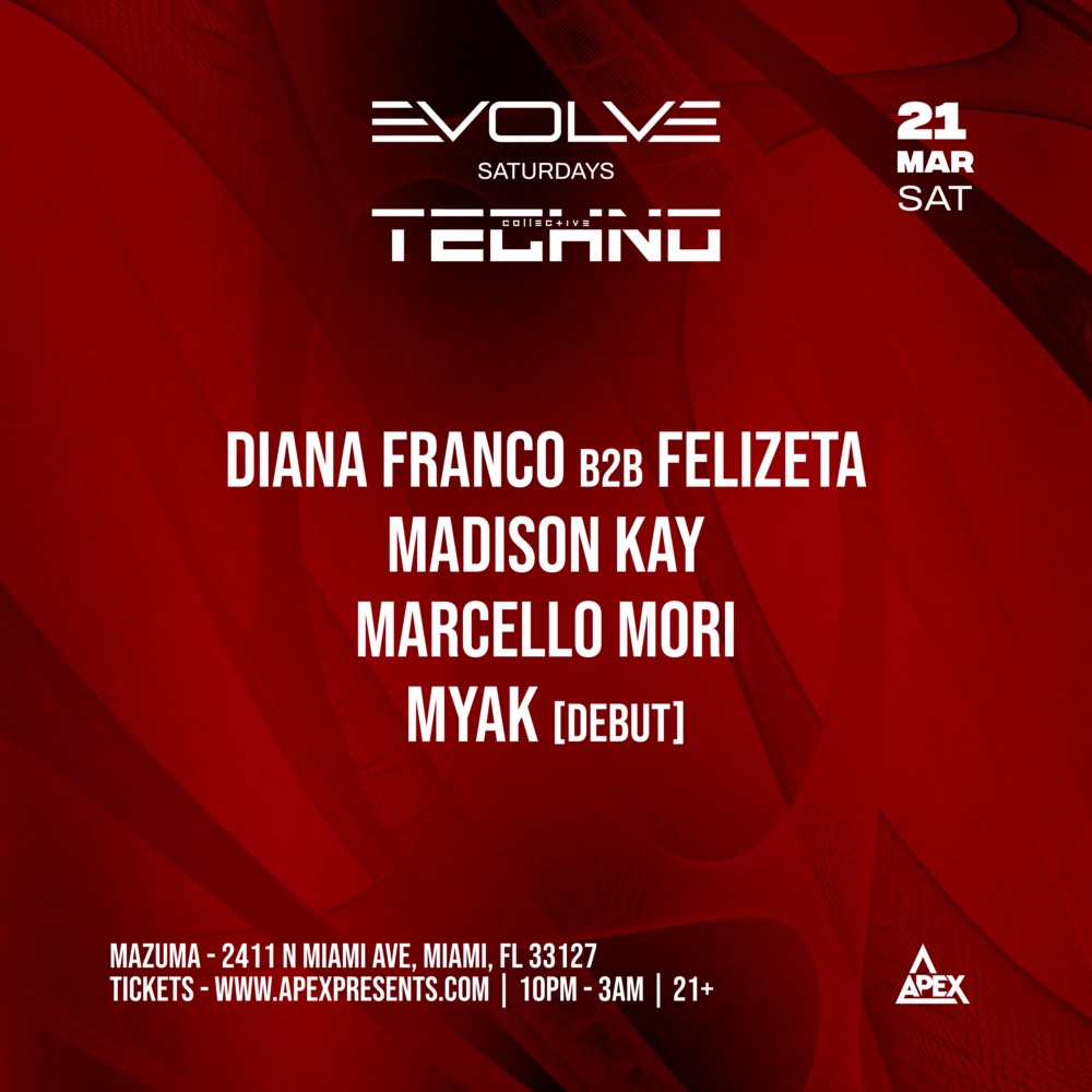 Evolve Saturdays: TECHNO COLLECTIVE Takeover