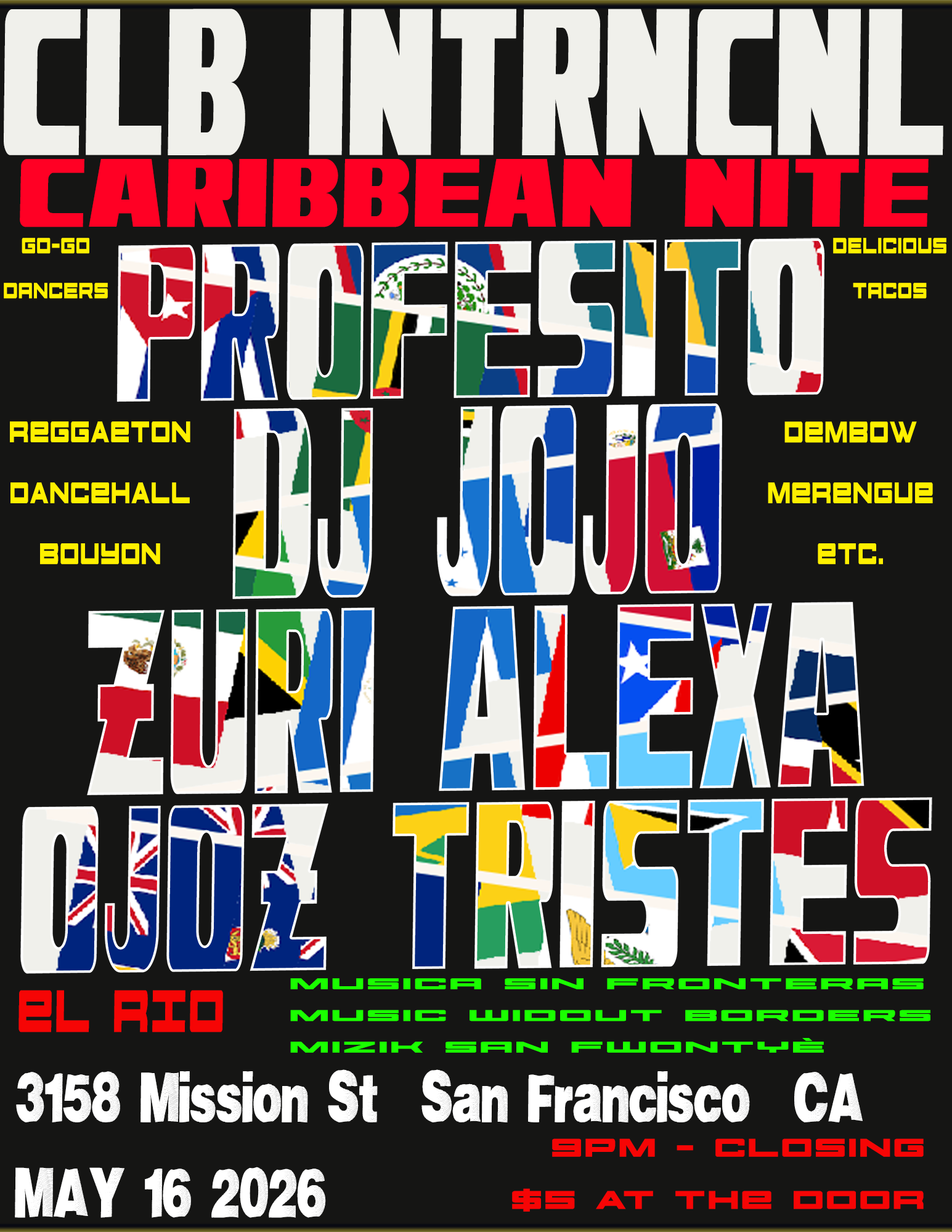 CLB_INTRNCNL: CARIBBEAN NITE