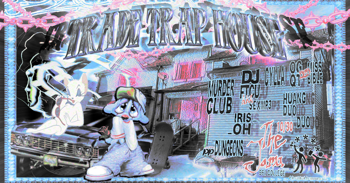 HENTAI HAMMER Halloween - TRADE Traphouse flyer