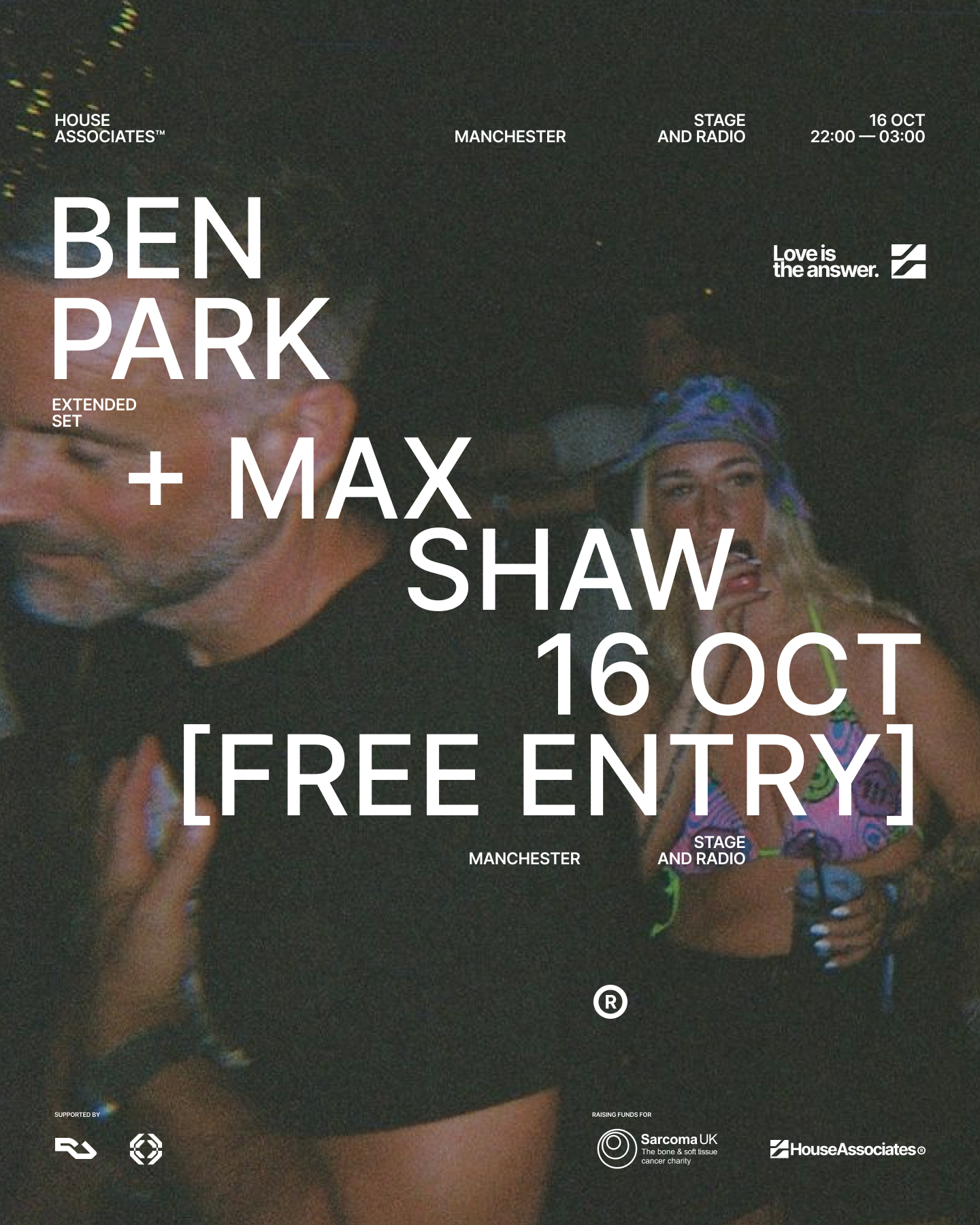 Love is the answer...presents BEN PARK at Stage & Radio [FREE RAVE]