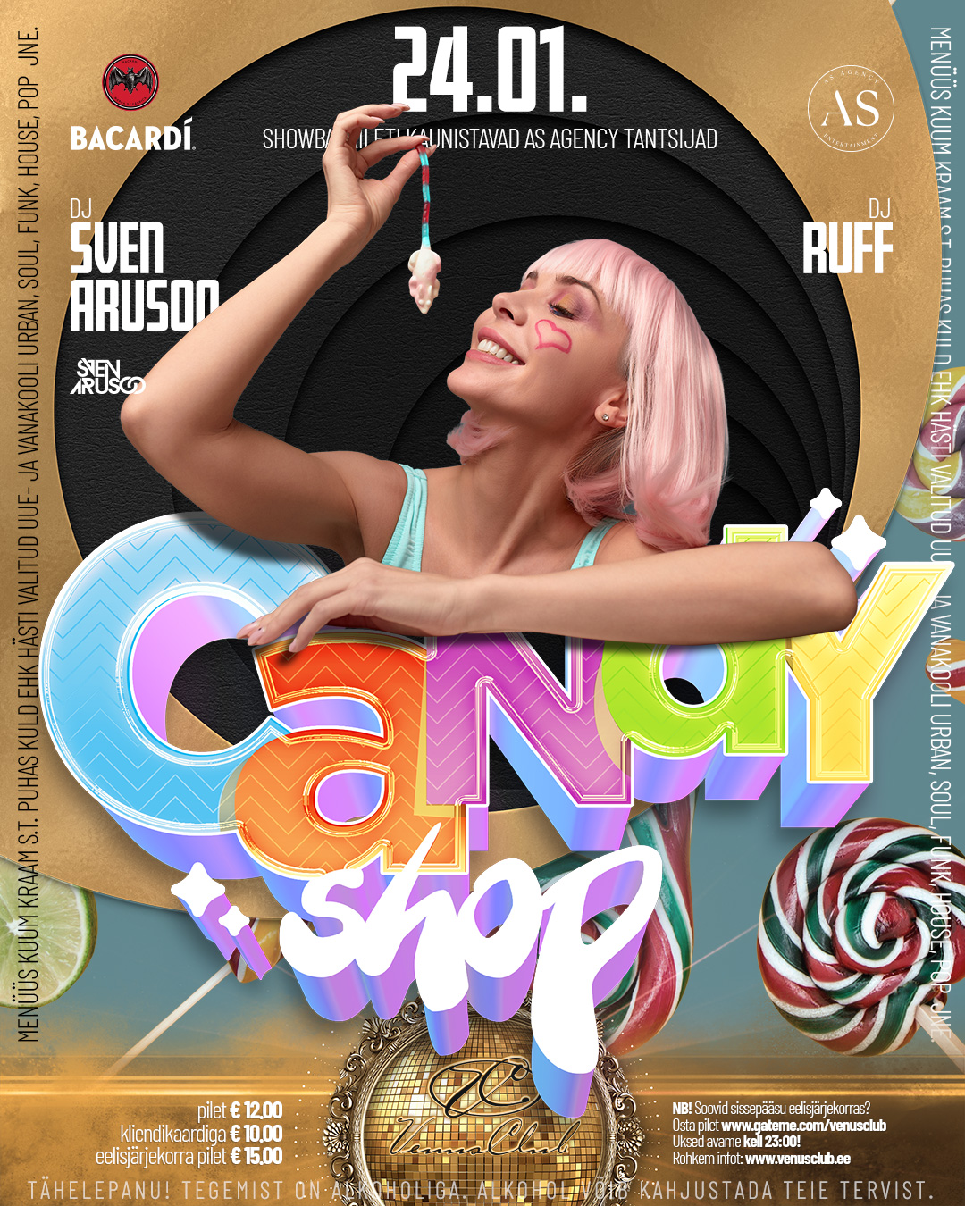 CANDY SHOP at TBA - Venus Club, Tallinn