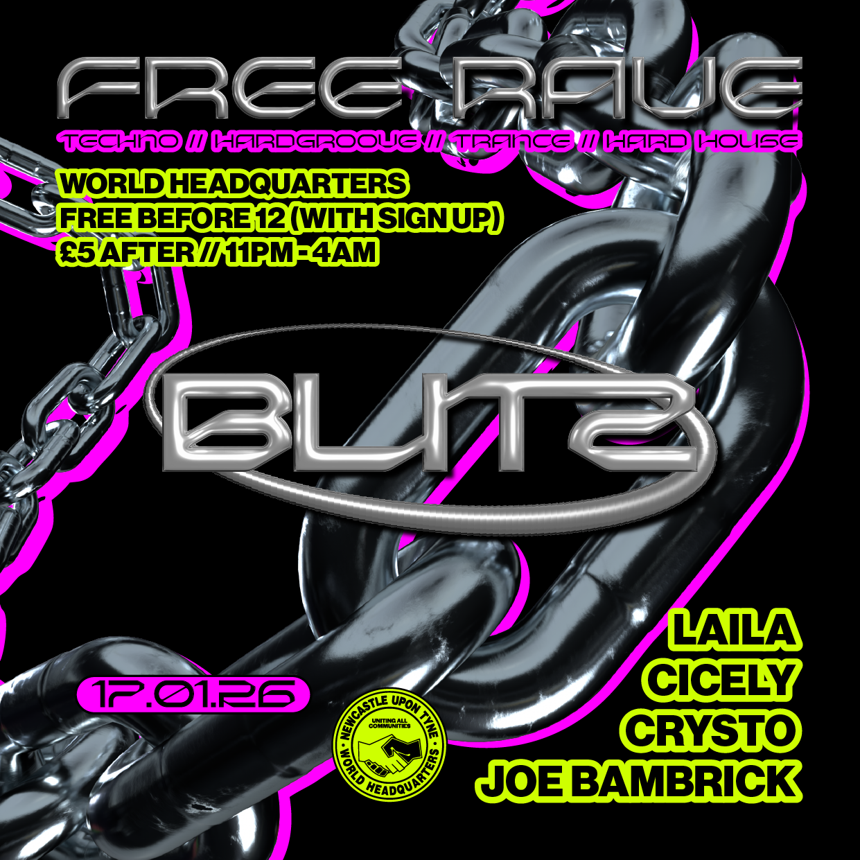 BLITZ - Techno/Hardgroove/Trance/Hard Dance - FREE RAVE