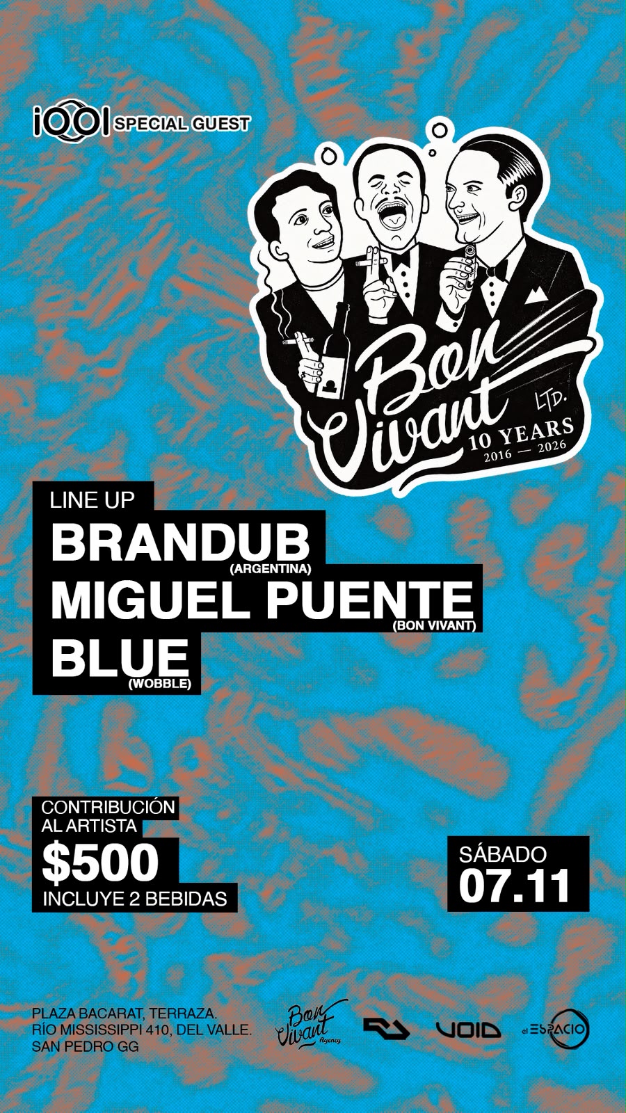 Flyer de 10 Years of Bon Vivant