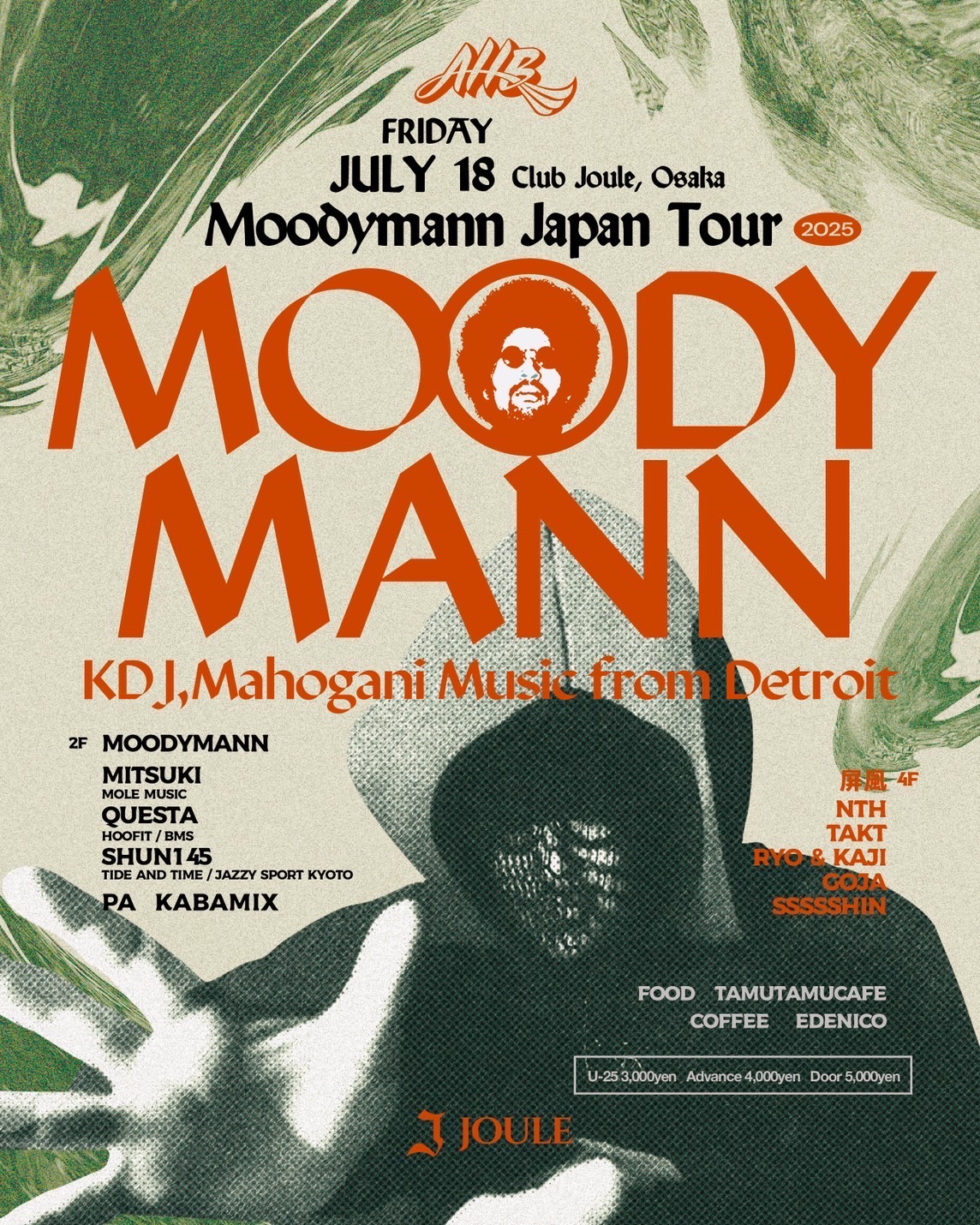 Moodymann Japan Tour 2025 at Joule, Osaka