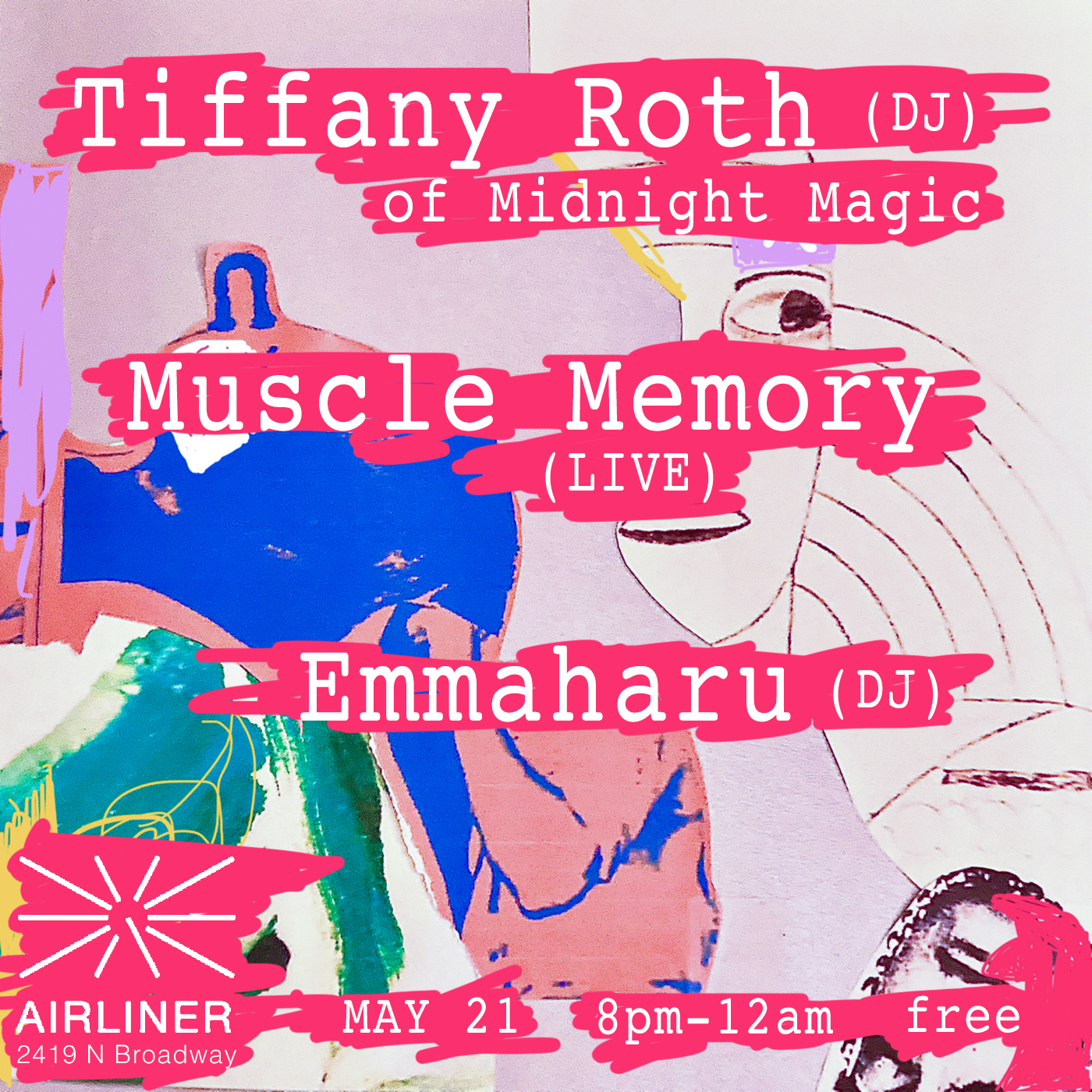 Tiffany Roth (Midnight Magic) / Muscle Memory / Emmaharu flyer