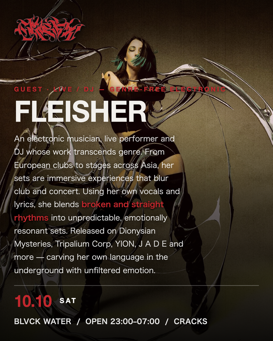 HARD TECHNO 'CRACKS' with Fleisher(from Berlin)