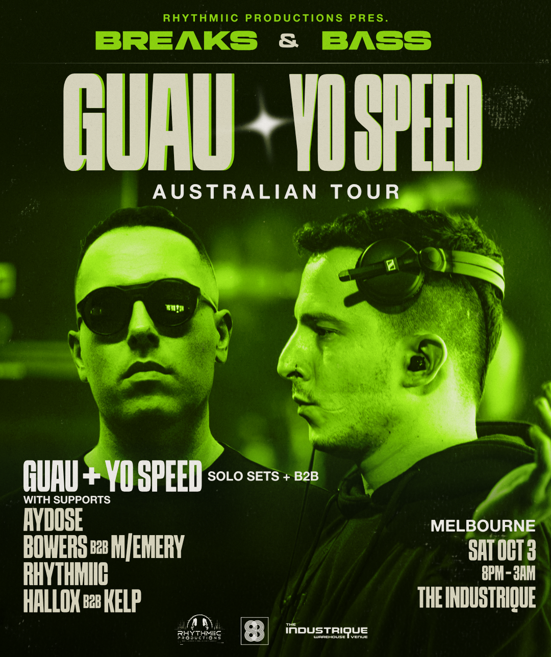 Guau x Yo Speed - MELBOURNE - BREɅKS & BɅSS
