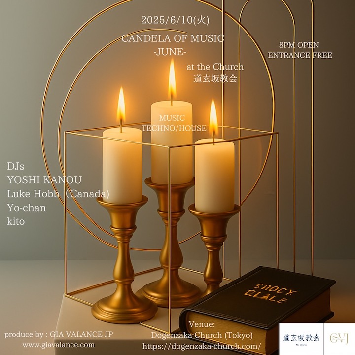 CANDLE OF MUSIC -JUNE- at Dogenzaka Church, Tokyo