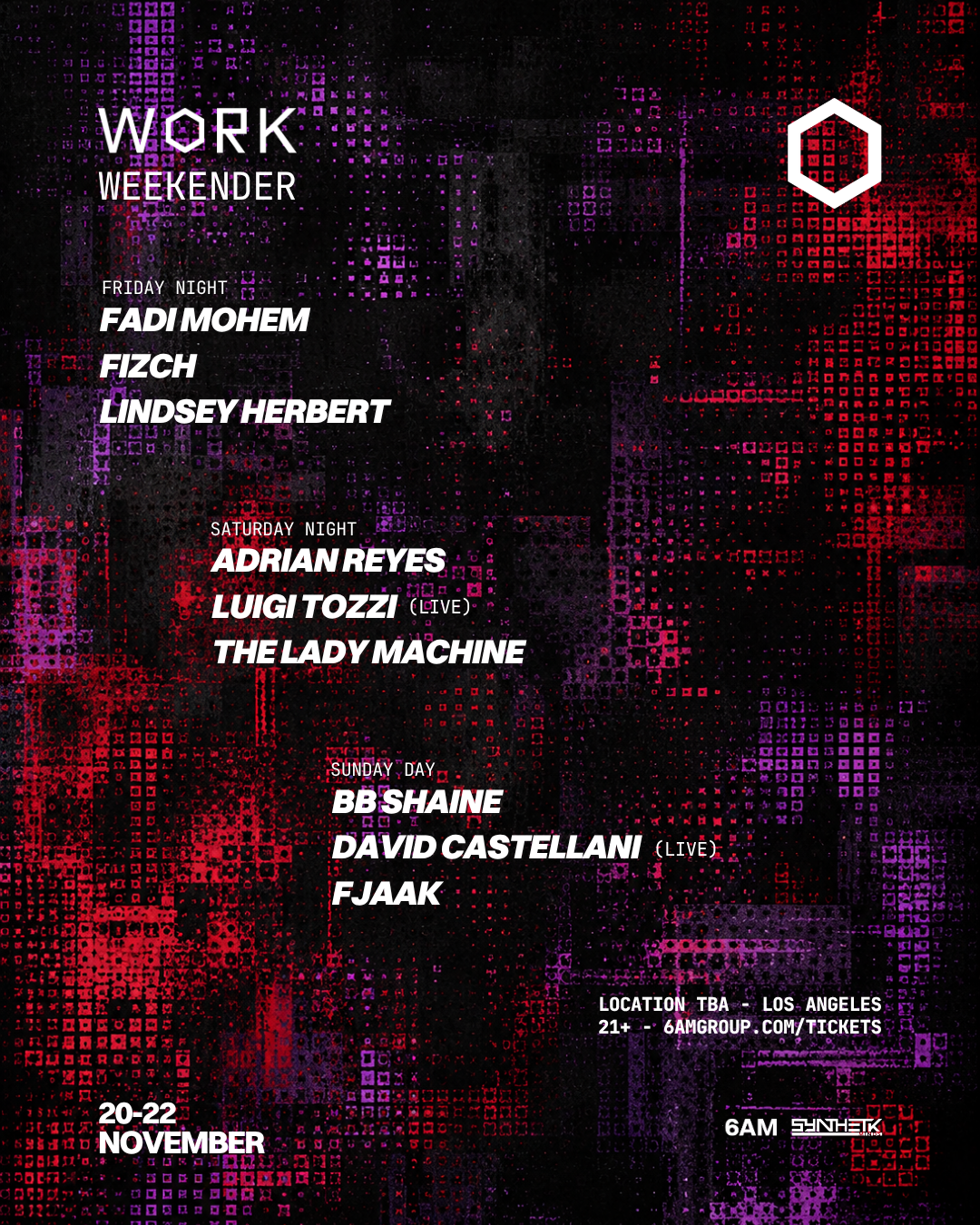 WORK Weekender Day 1: Fadi Mohem, Fizch, & Lindsey Herbert