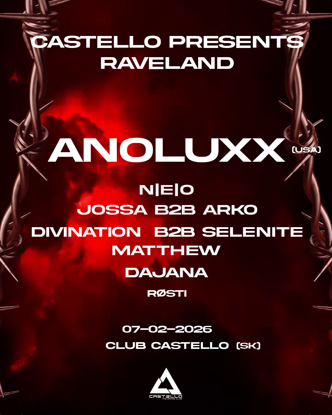 CASTELLO PRESENTS: RAVELAND W/ ANOLUXX (USA)