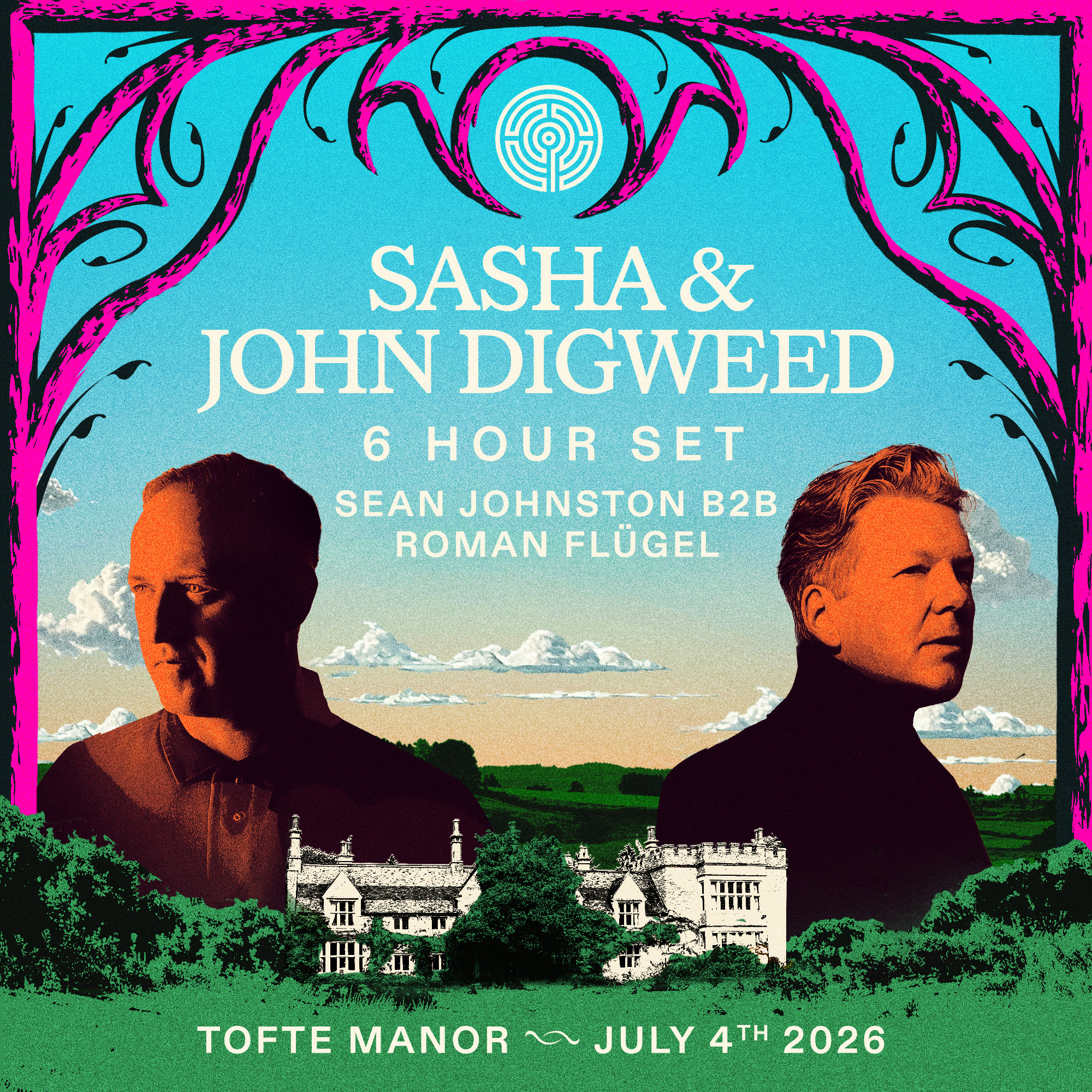 Labyrinth Open Air: Sasha & John Digweed (6 hour set), Sean Johnston & Roman Flugel