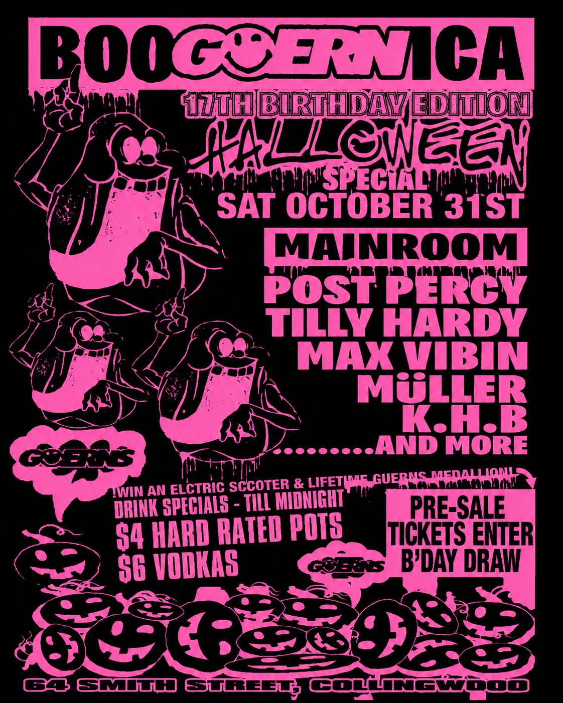New Guernica 17th Bday: Halloween Special flyer