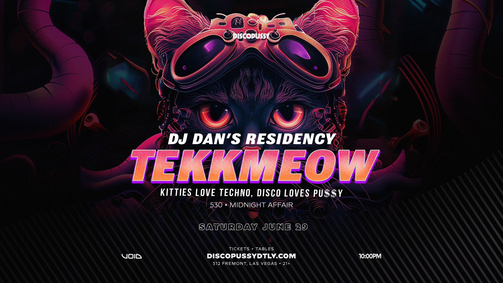 Discopussy presents: TEKKMEOW with DJ Dan at Discopussy, Las Vegas