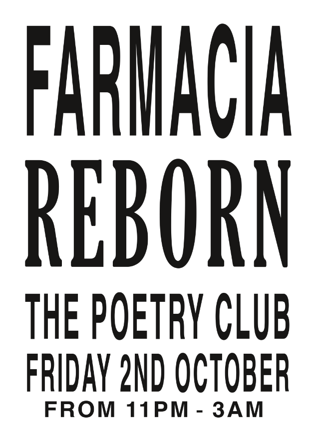 Farmacia at The Poetry Club, Glasgow