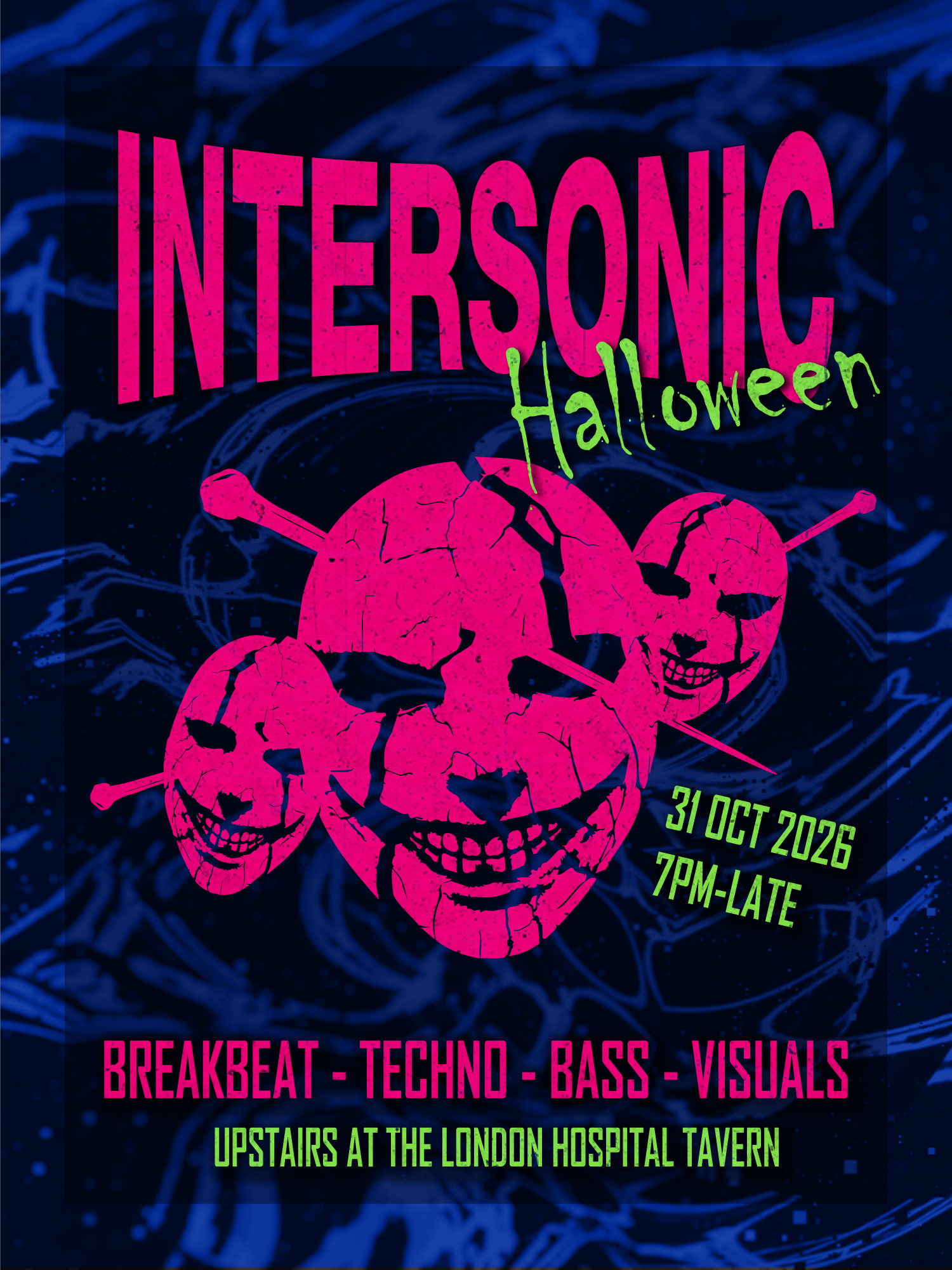 INTERSONIC HALLOWEEN - TECHNO, BREAKBEAT, BASS, VISUALS