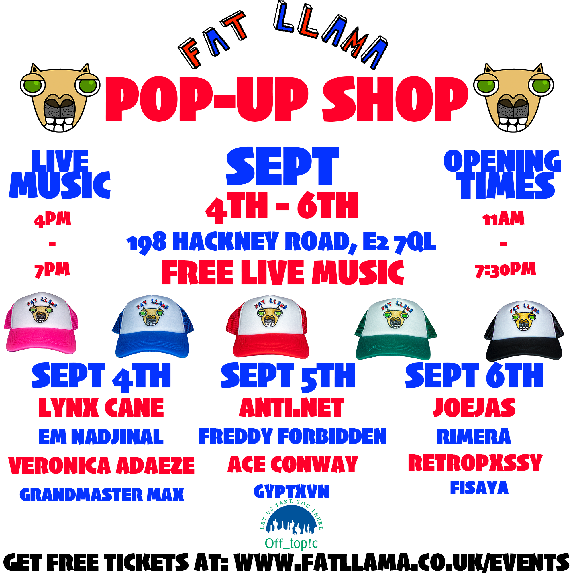 FAT LLAMA POP-UP SHOP 2026