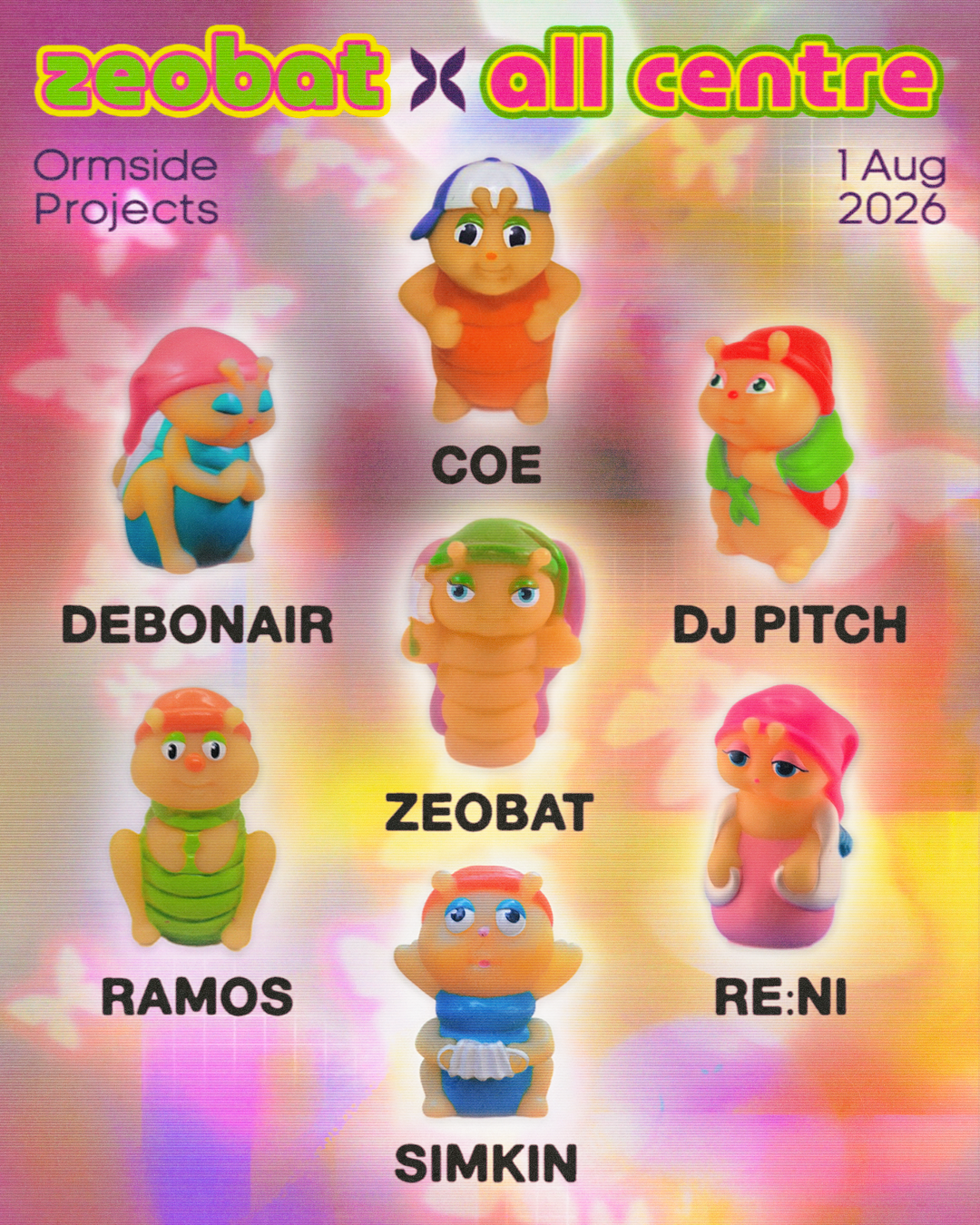 Zeobat X All Centre with re:ni, DEBONAIR, Zeobat, Ramos, DJ Pitch, Simkin & Coe