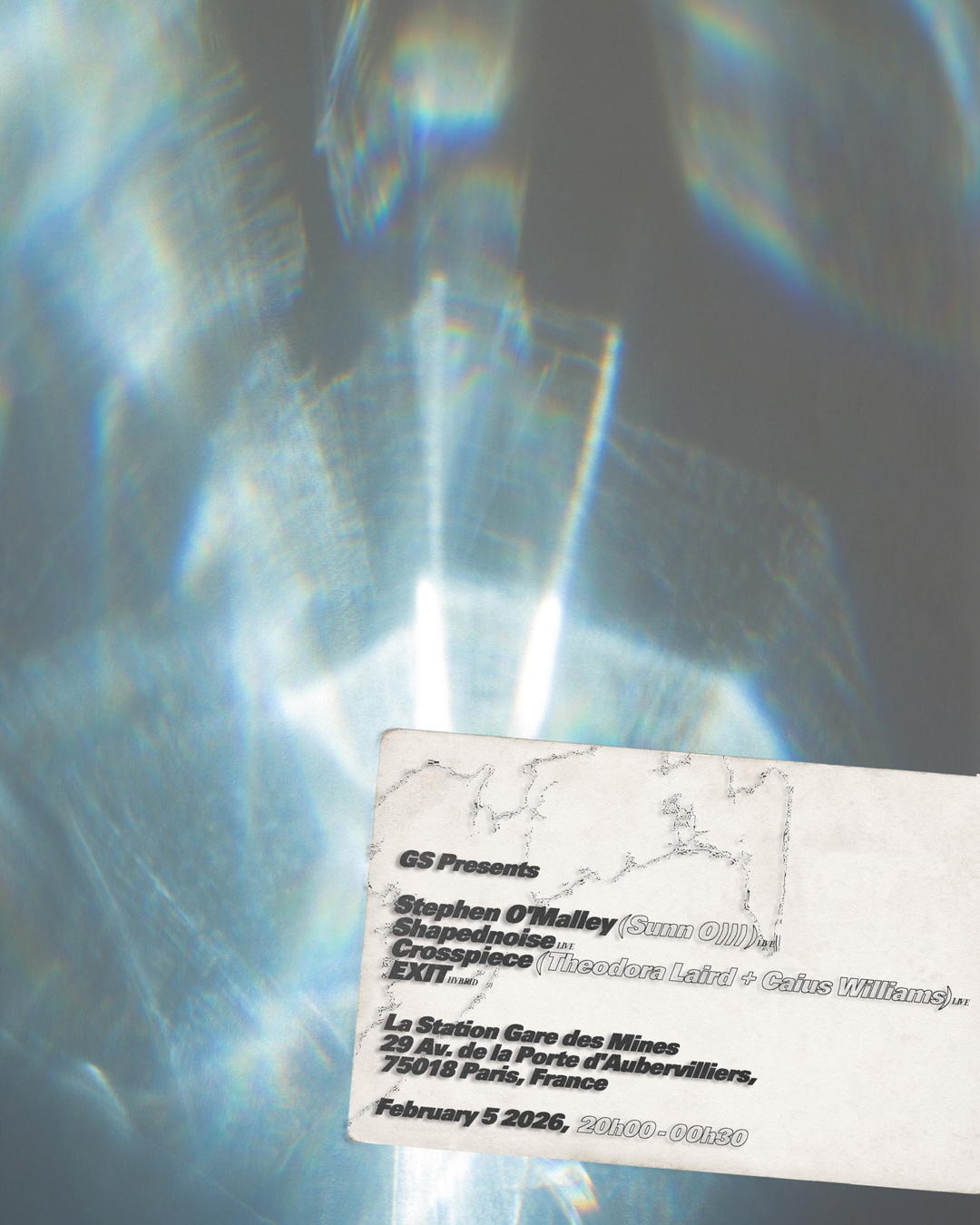 GS Presents — Stephen O'Malley • Shapednoise • Crosspiece • EXIT DJ