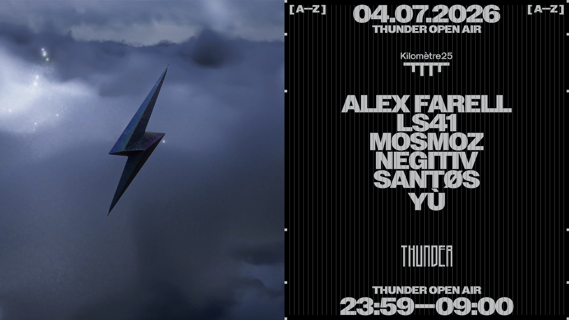 THUNDER: SANTØS, LS41, Alex Farell, NEGITIV, MOSMOZ, YU