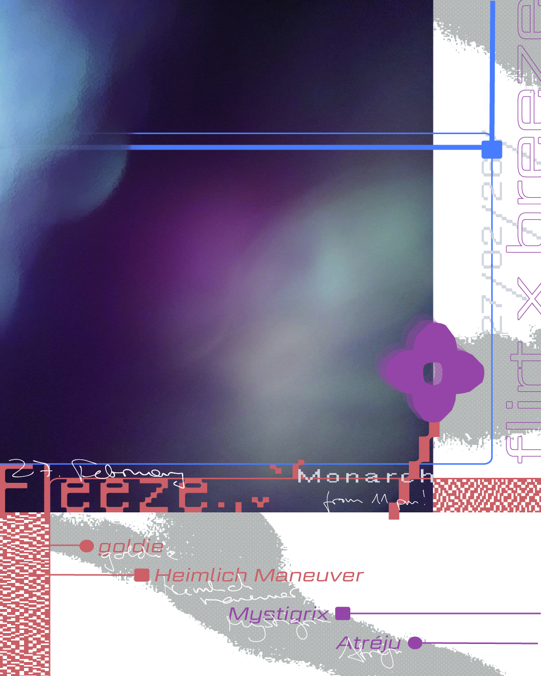 Flirt Records x Breeze - FLEEZE with goldie, Heimlich Maneuver, Mystigrix, Atréju