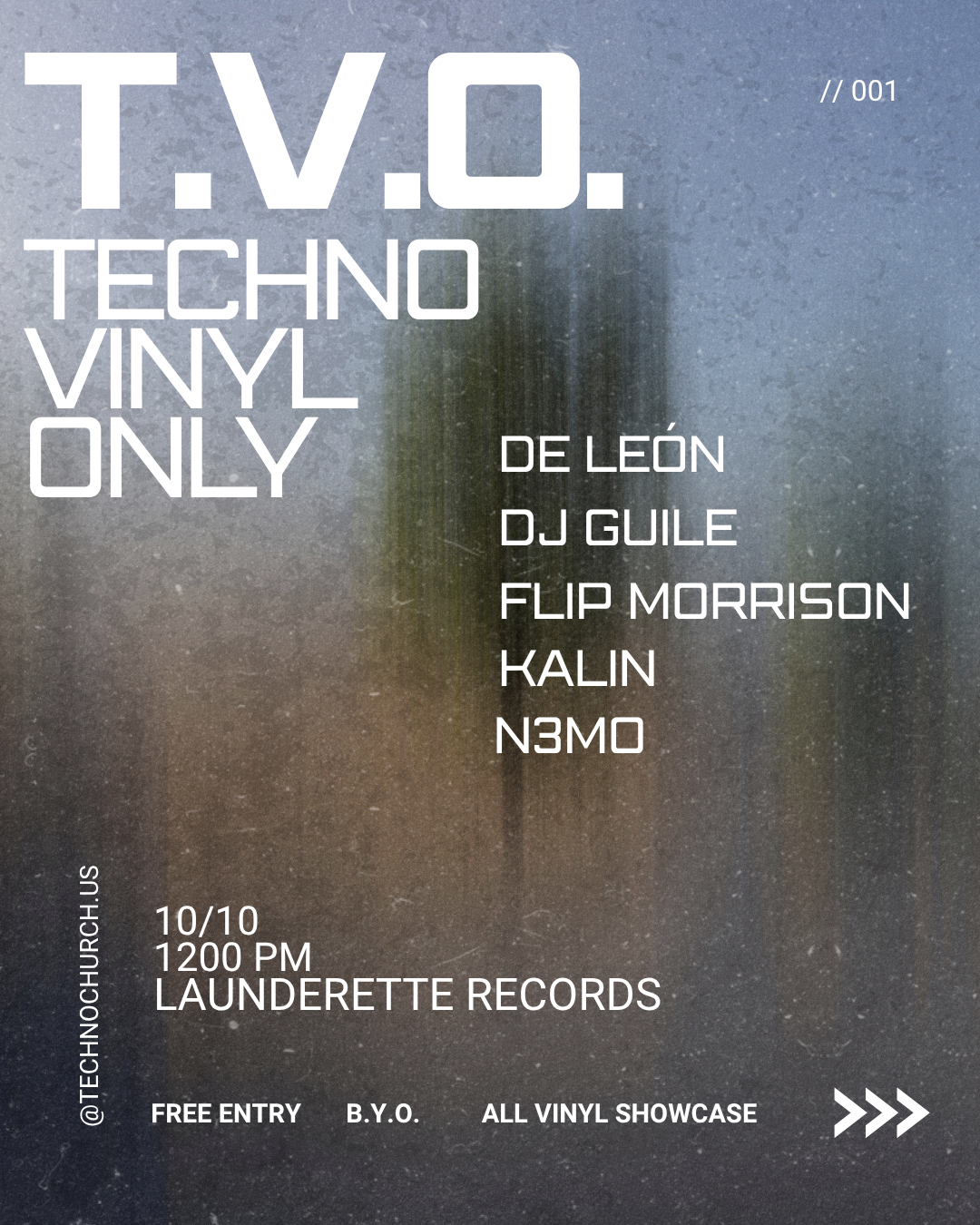 T.V.O. TECHNO VINYL ONLY 001