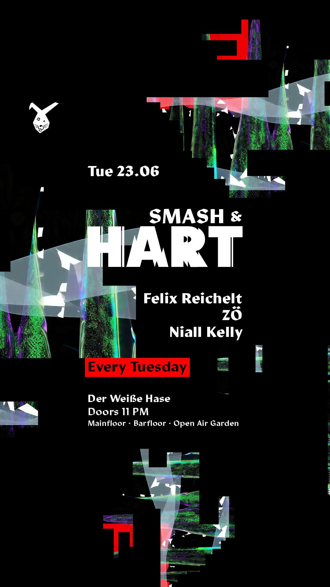 Smash & HART ◢◤ Tuesday Rave & Open Air Garden [Eintritt frei bis Mitternacht*]