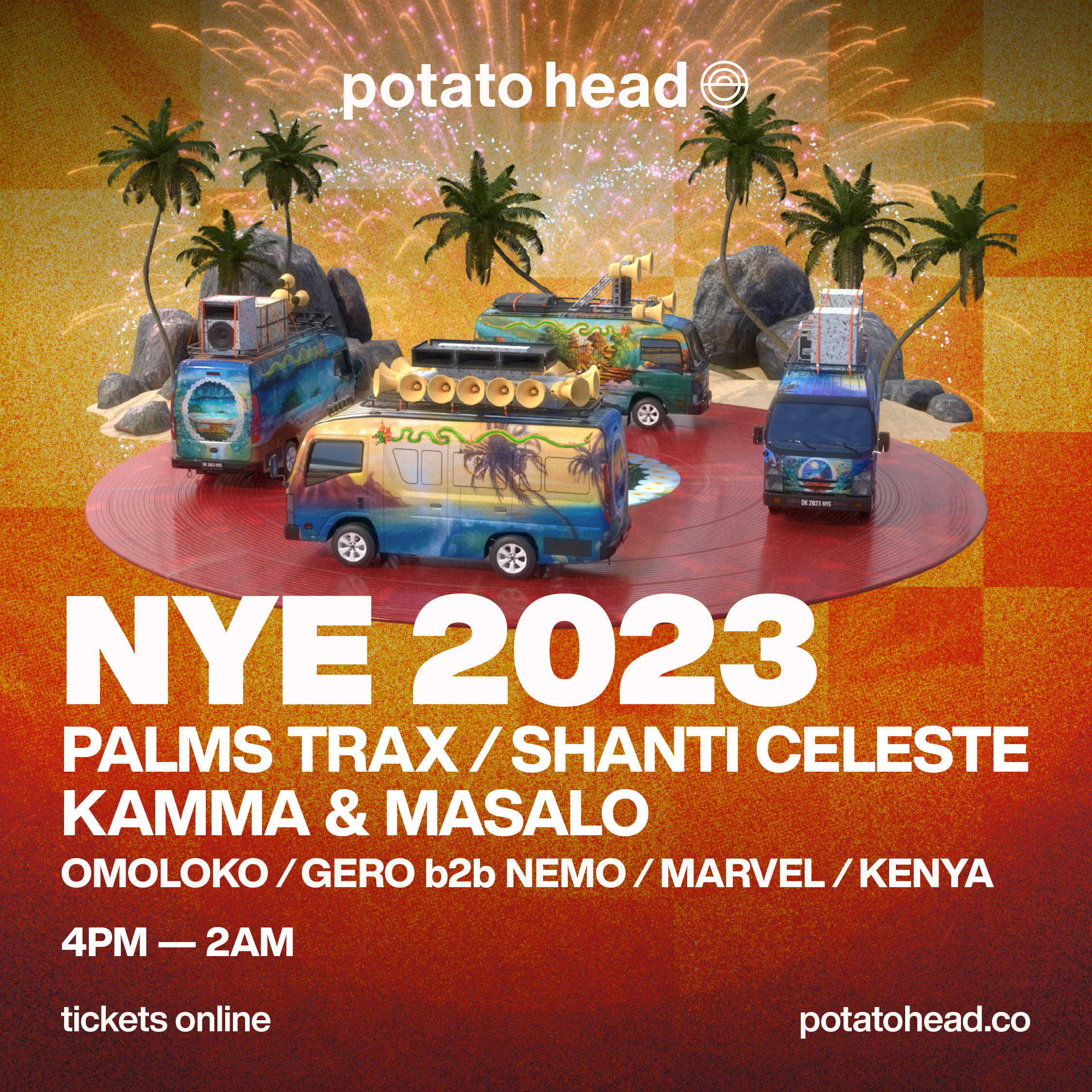 NYE 2023 at Potato Head Beach Club, Bali