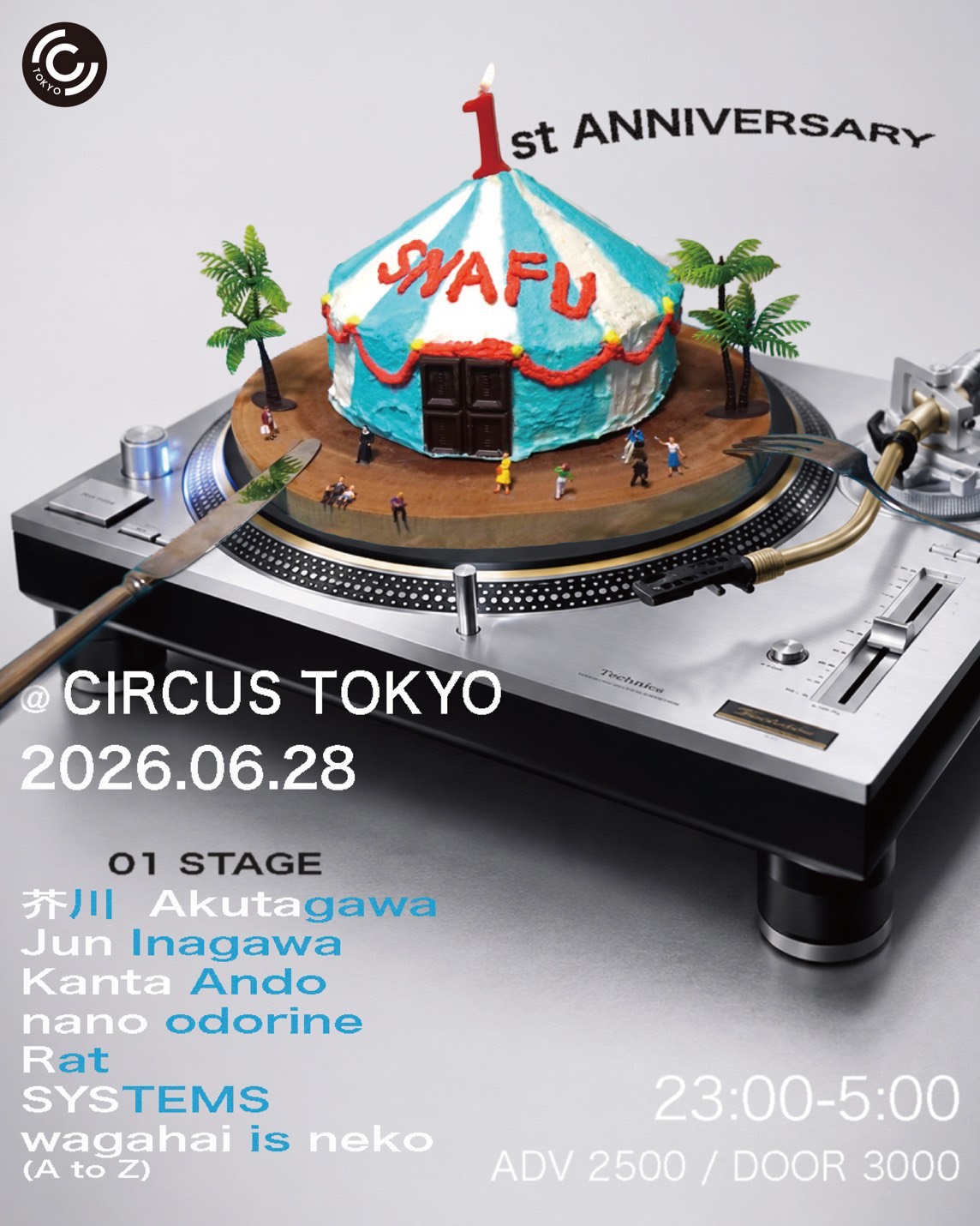 SNAFU 1st ANNIVERSARY at Circus Tokyo, Tokyo