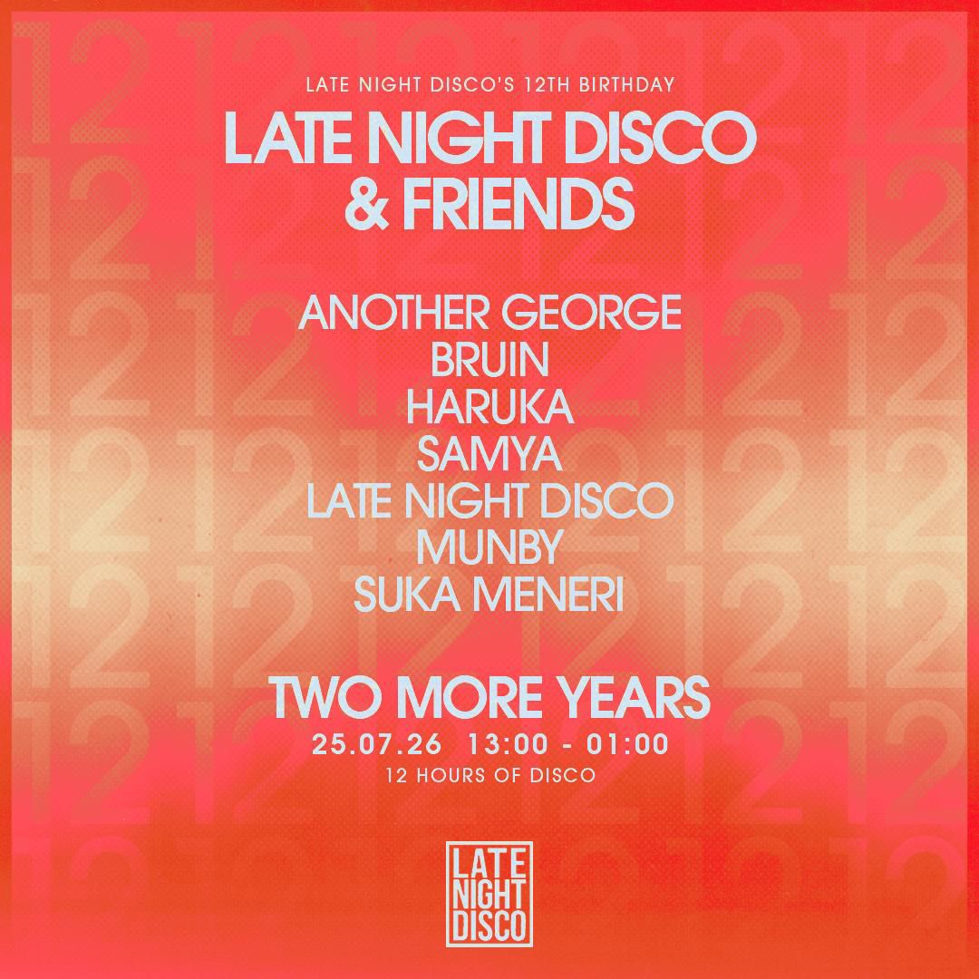 Late Night Disco 12 years of Disco (Free Entry)