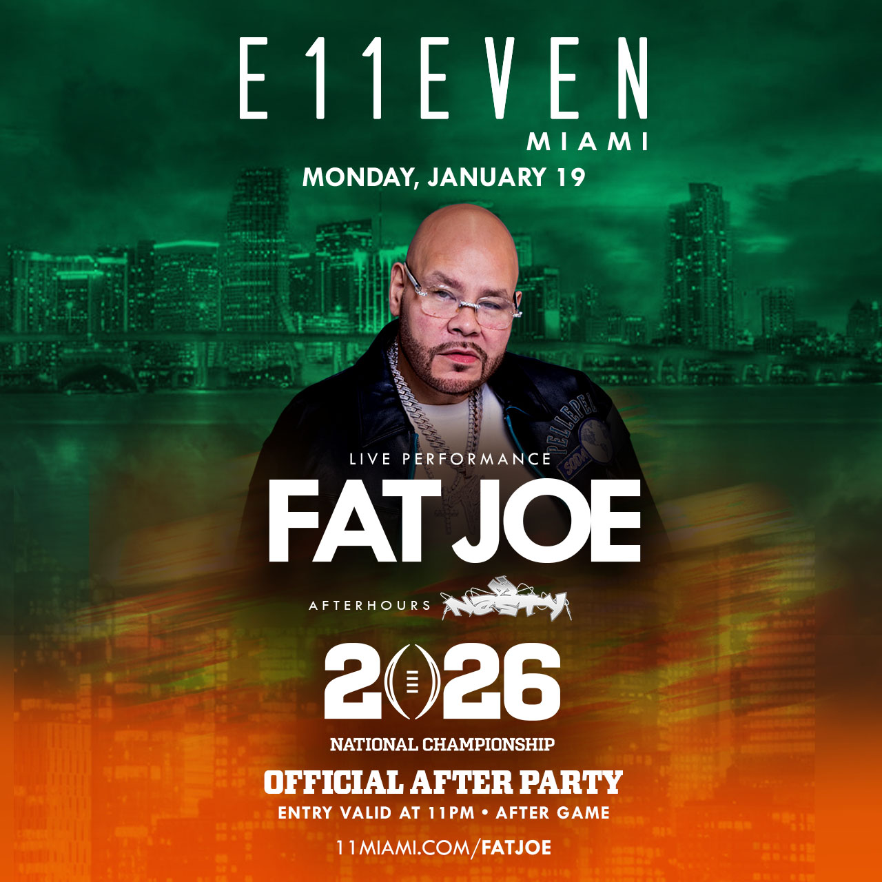 National Championship After Party at E11EVEN ft Fat Joe