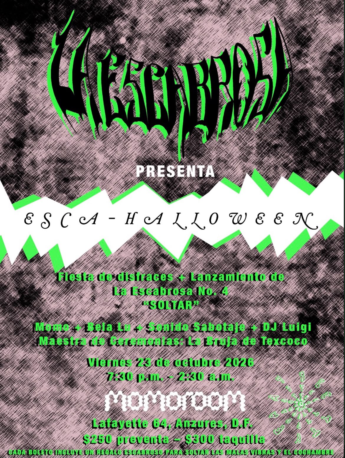 Flyer de La Escabrosa