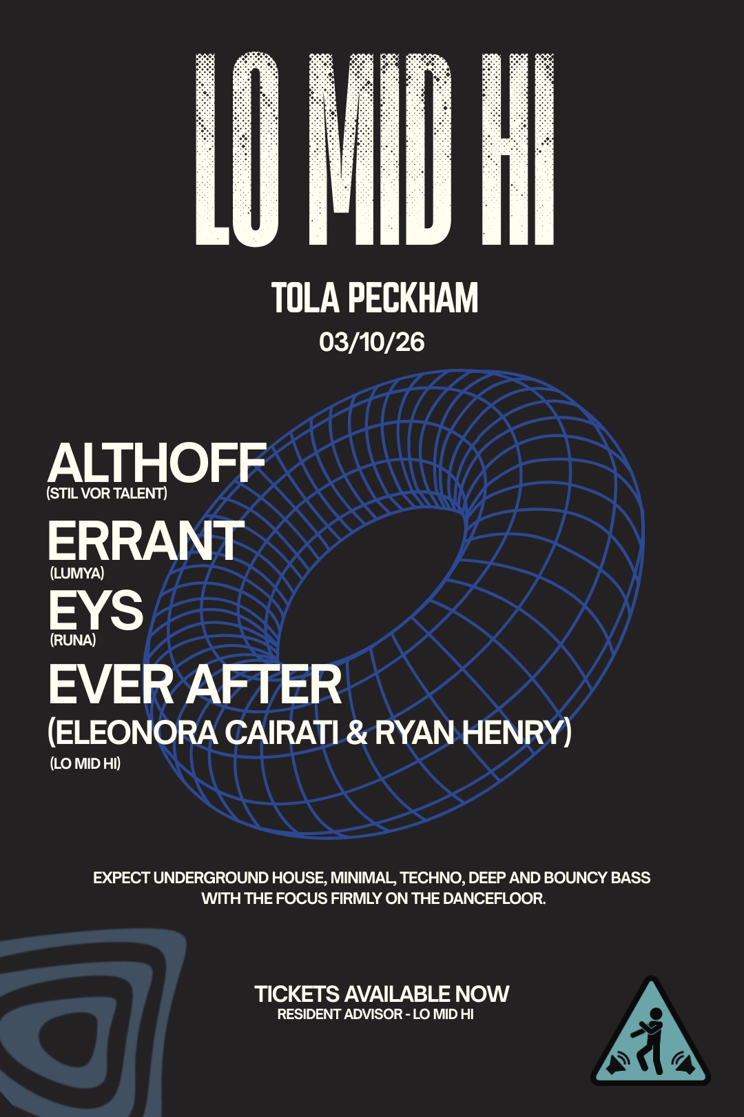 LO MID HI with Special Guests @ Tola Peckham at Tola, 56 Peckham High Street SE15 5DP