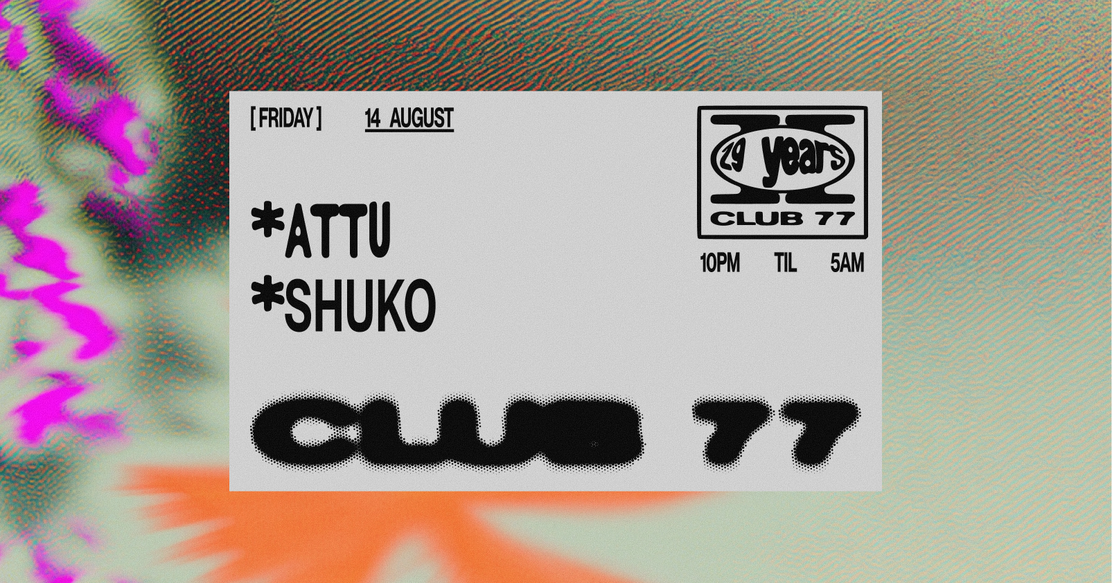 Fridays at 77: Attu, Shuko