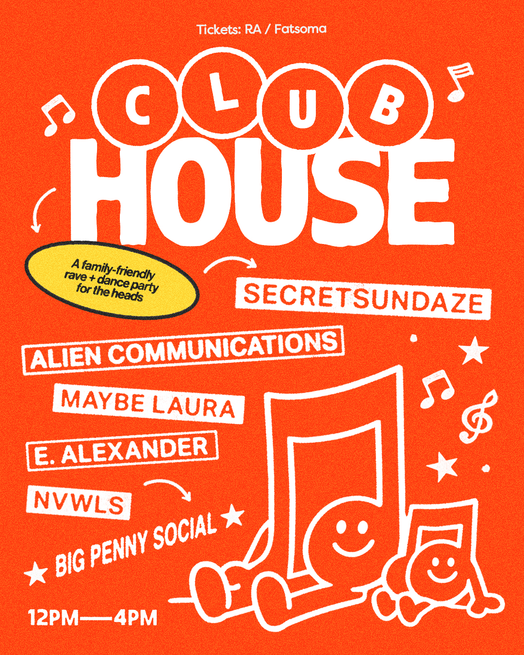 CLUBHOUSE II: Family-Friendly Rave & Dance Party