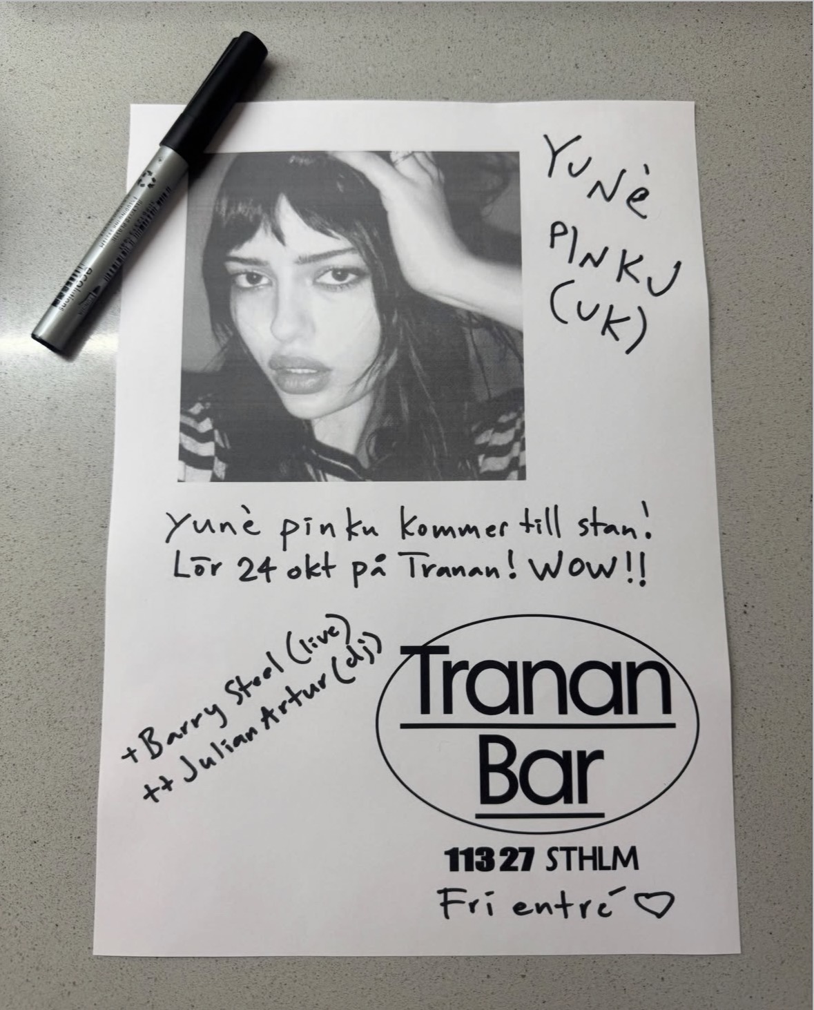 Yuné Pinku at Tranan Bar