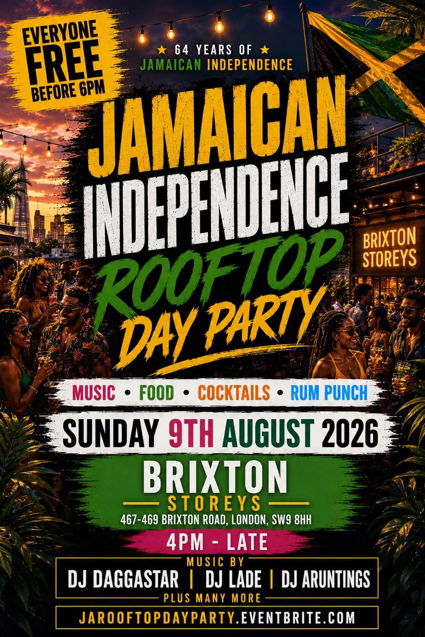 Jamaican Independence - Rooftop Day Party - Everyone Free Before 6PM