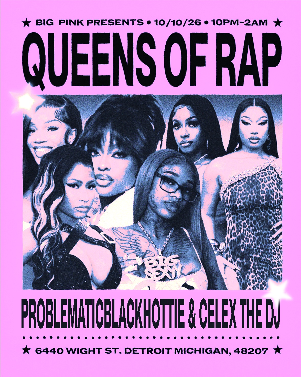 HIPHOP NIGHT: QUEENS OF RAP (PROBLEMATICBLACKHOTTIE & CELEX THE DJ)