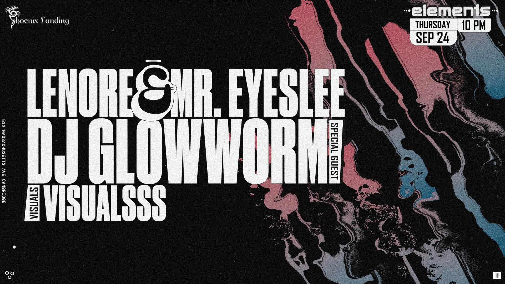 elements presents: Lenore, Mr. Eyeslee & DJ Glowworm