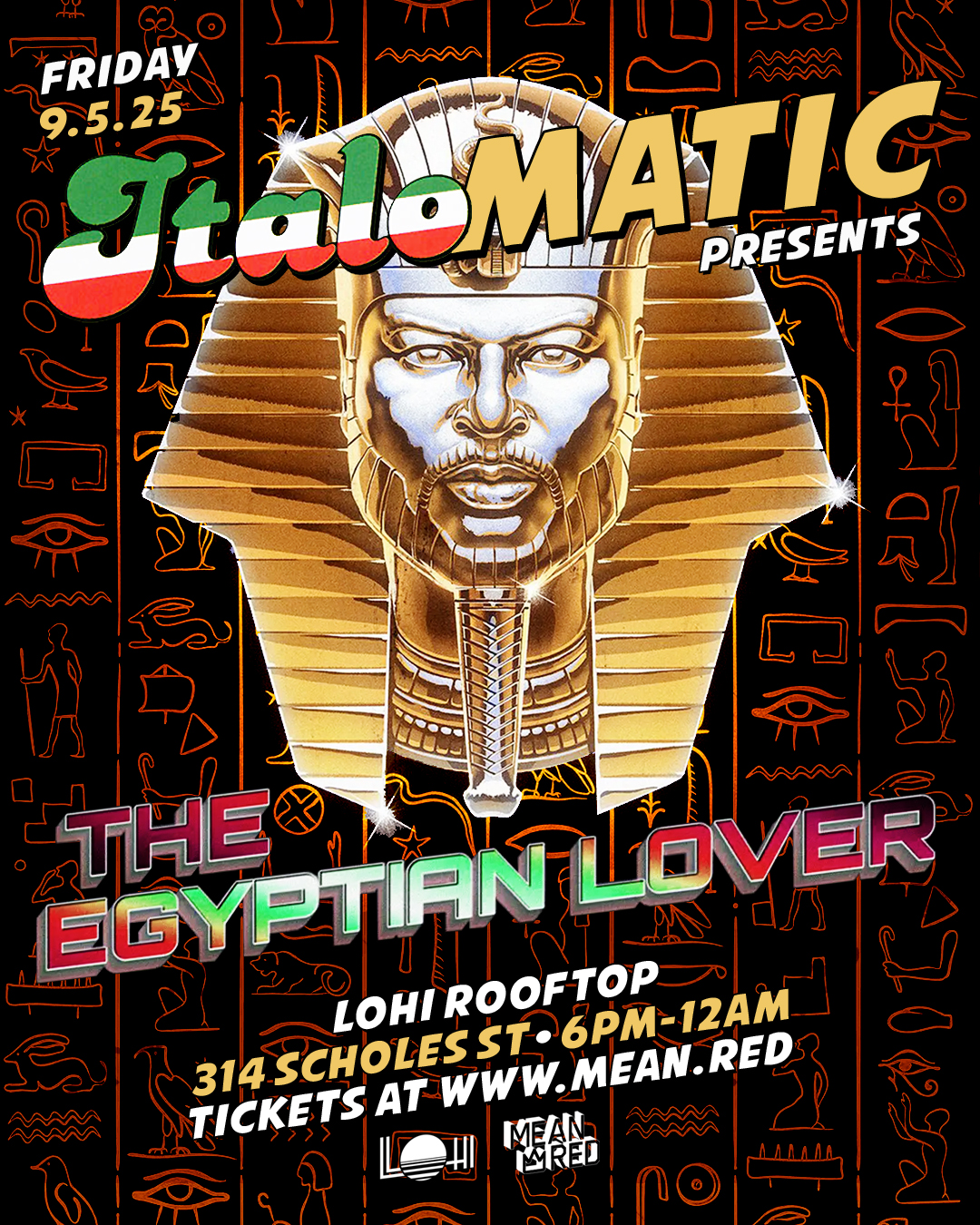 Italomatic presents The Egyptian Lover at LoHi, New York City