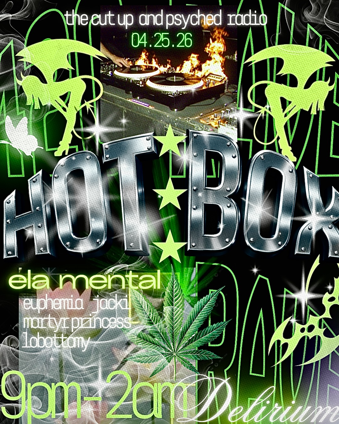 The Cut Up and Psyched Radio presents: HOT BOX