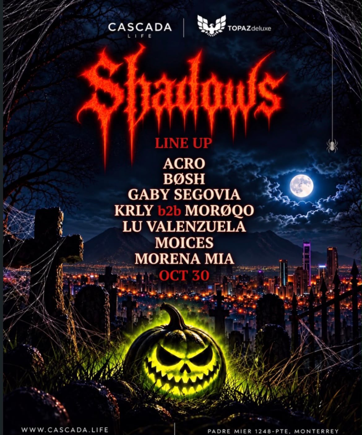 Flyer de Shadows