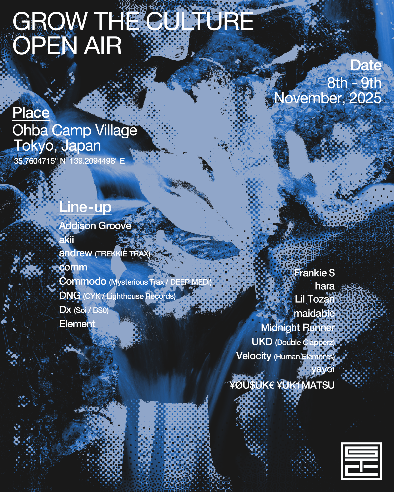 GROW THE CULTURE OPEN AIR 2025 at Oba Camp Village, Tokyo