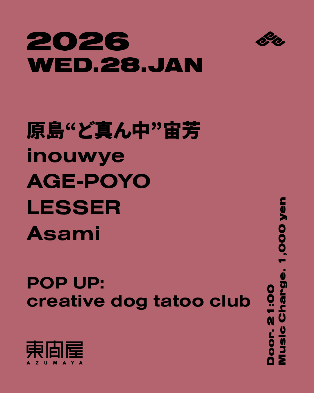 原島'ど真ん中'宙芳 / inouwye / AGE-POYO / LESSER / Asami at