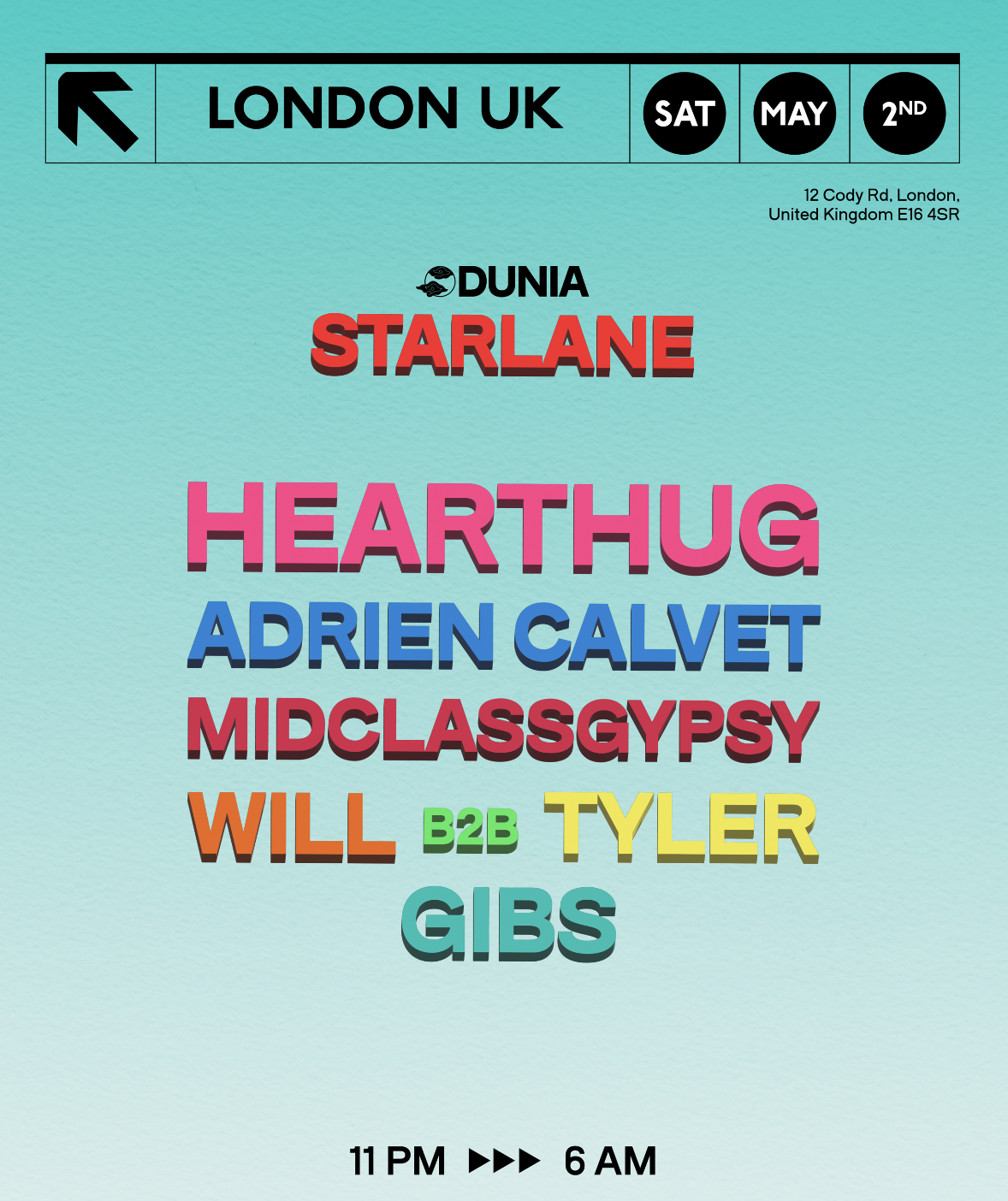 Dunia at Starlane: HearThug + Adrien Calvet