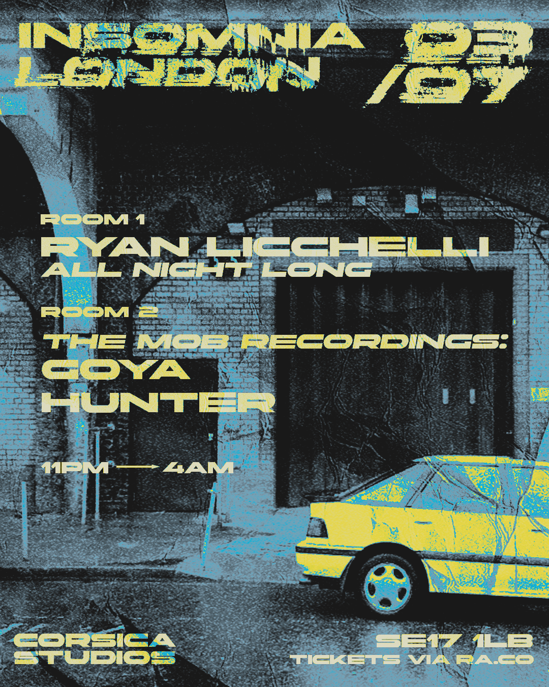 Insomnia London x The Mob Recordings: Goya, Hunter, Ryan Licchelli