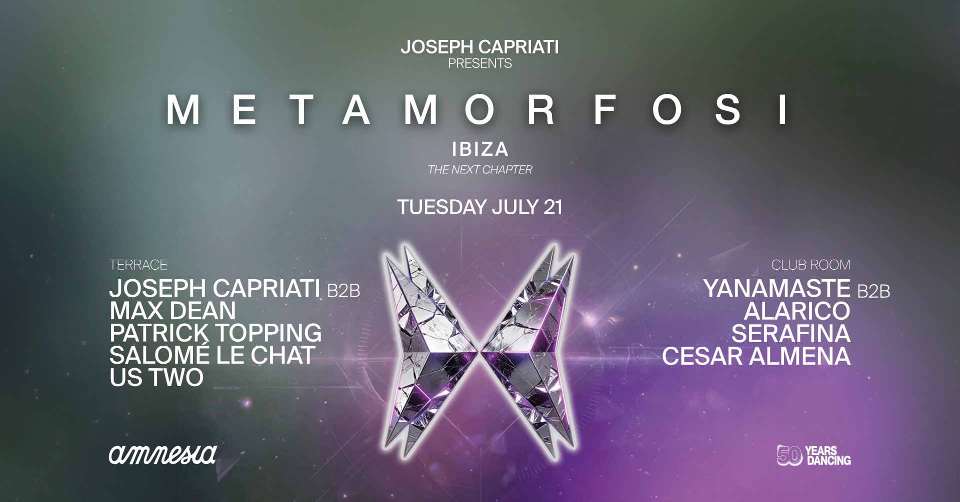 Joseph Capriati presents Metamorfosi