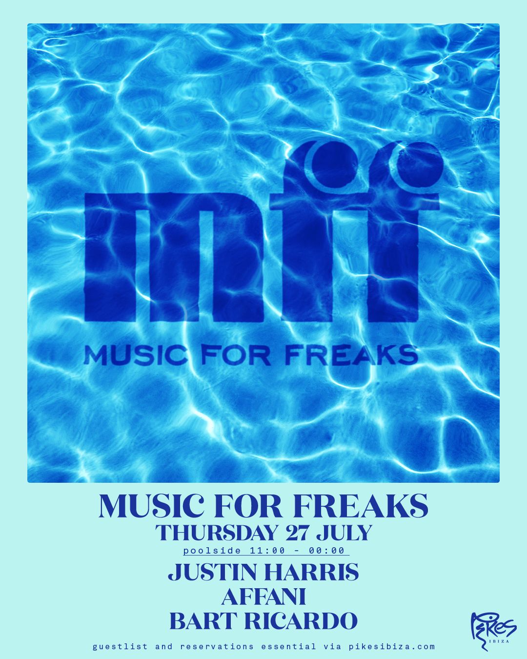 Music For Freaks Poolside Takeover flyer