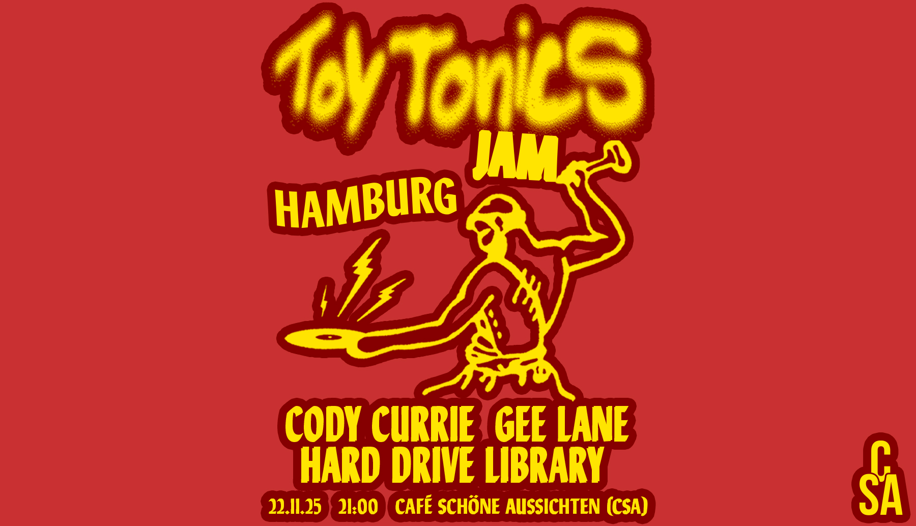 Toy Tonics Jam bei Caf Schne Aussichten (CSA), Hamburg