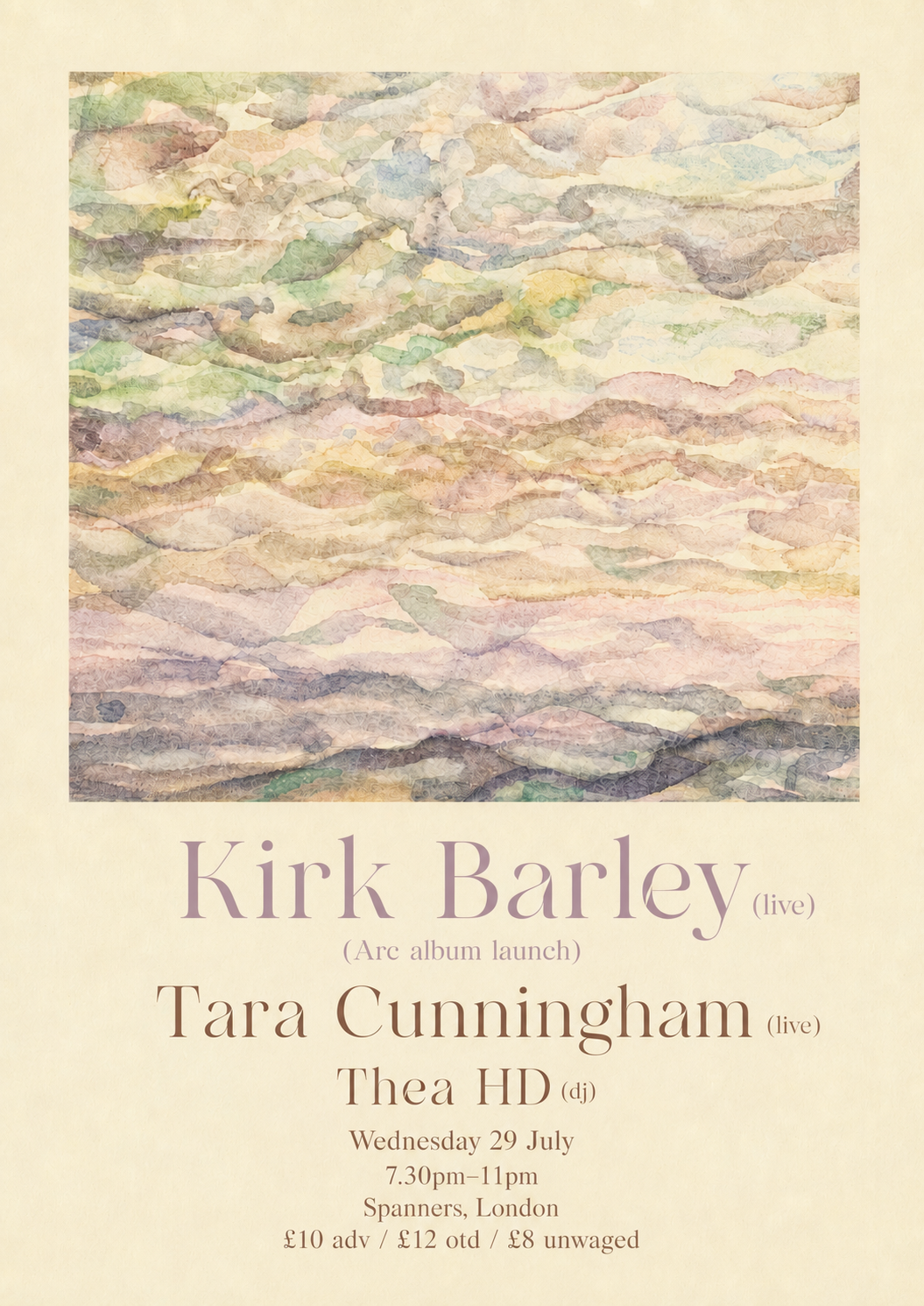 Kirk Barley Arc Album Launch, London